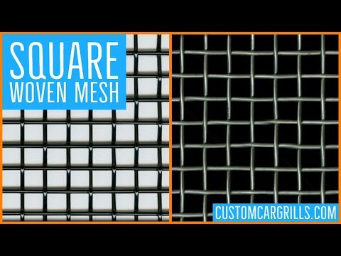 Square Woven Universal Stainless Steel Grill Mesh - by customcargrills.com