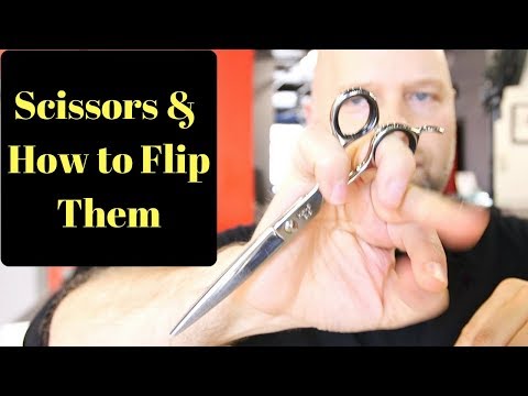 Haircutting Scissors and How to Flip Them - TheSalonGuy