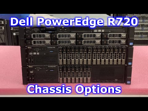 Dell PowerEdge R720 Gehäuseübersicht | Gehäuseoptionen | 8 Bay SFF | 8 Bay LFF | 16 Bay SFF | PCIe