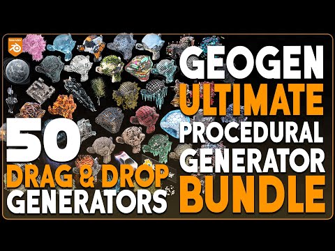 BP GEOGEN Ultimate Generators Bundle - Blender Geometry Nodes