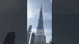 Inside the world’s tallest building—this view is unreal! 🏙️✨ #BurjKhalifa #Dubai #architecture