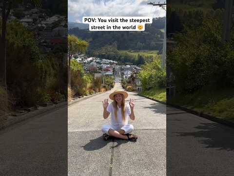 The STEEPEST Street in the WORLD! New Zealand