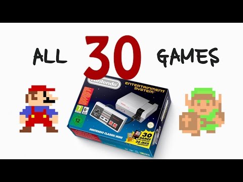 ALL 30 GAMES for Nintendo Classic Mini