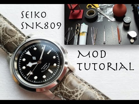 SEIKO SNK809 / SKX007 MOD TUTORIAL - How To Modify A Seiko SNK / SKX