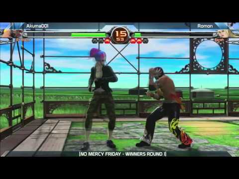VF5: Akuma001 vs Romon - No Mercy Friday 6.1