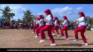 Download lagu Lomba Senam Poco Poco 2023 (Kulahan) Tingkat Kelurahan Sucen jurutengah dalam rangka HUT RI 78 mp3