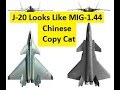 Another Chinese Copy Cat China S J 20 Stealth Jet Looks Just Like The Russian MiG 1 44 Prototype