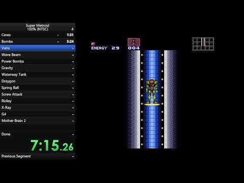 Super Metroid 100% Speedrun in 1:40:58 RTA