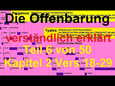 🐟 Die Offenbarung verständlich erklärt. Teil 6 Kap. 2 Vers 18 - 29. Die Gemeinden Thyatira.