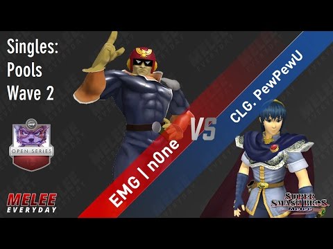 UGC Smash Open - EMG | n0ne (Captain Falcon) vs. CLG. PewPewU (Marth) - SSBM - Singles, Pools Wave 2