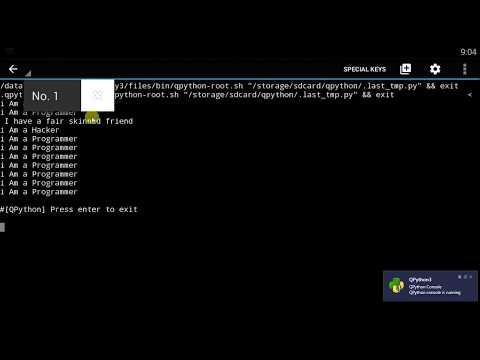 Qpython Tutorial 11 Comments And String Slicing