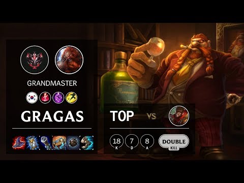 Gragas Top vs Wukong - KR Grandmaster Patch 10.9