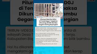 Pilunya Wanita ODGJ di Tenjo Bogor Terpaksa Dikurung di Bilik Bambu Gegara Sering Bepergian