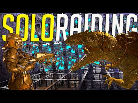 SOLO Raiding The BEST Base Location For Insane Profit - ARK