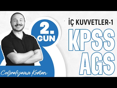 KPSS - AGS COĞRAFYA 2026 | Türkiye'de İç Kuvvetler - 1 konu anlatımı | Lisans - Önlisans-Ortaöğretim
