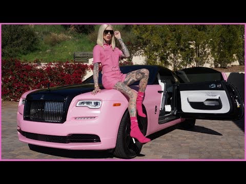 私の新しいピンク色のROLLS ROYCE WRAITH...CAR TOUR!| ジェフリースター (MY NEW PINK ROLLS ROYCE WRAITH... CAR TOUR! | Jeffree Star)