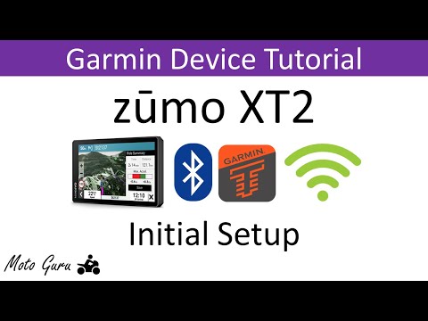 Garmin Zumo XT2 Initial Setup