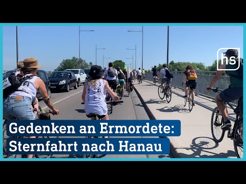 Niemals vergessen: Fahrrad-Sternfahrt zum Gedenken an Anschlagsopfer von Hanau | hessenschau