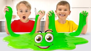 Aventures avec du slime pour enfants - Histoires de jouets amusantes