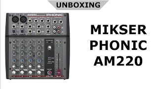 Video thumbnail for Unboxing miksera audio Phonic AM220 by PCAudio
