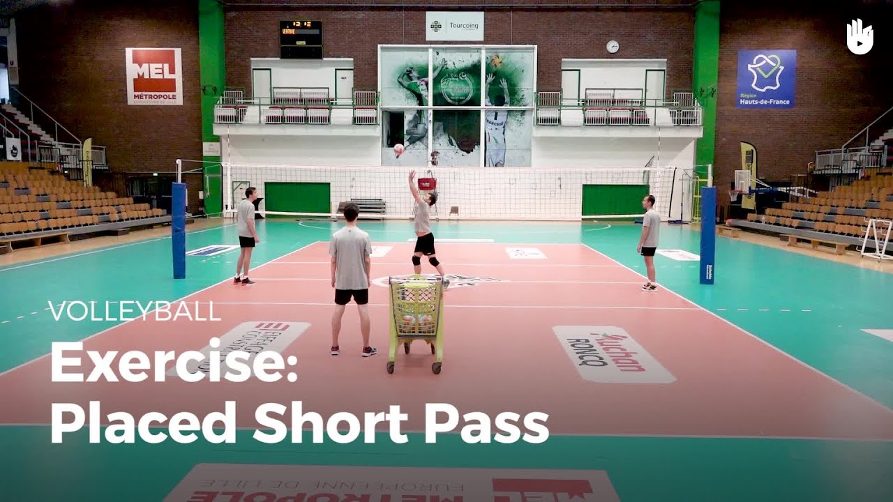 Exercise placed short pass Learn to Play Volleyball Sikana