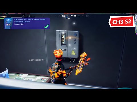 Cut power to Control Panels inside Command Cavern in Fortnite Week 10 Resistance Quest