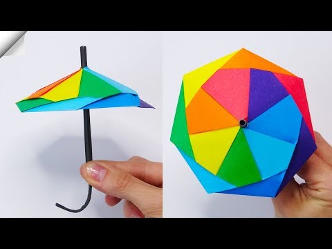 How to make paper Umbrella Easy paper crafts