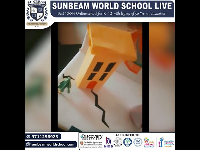 Dewa, our insightful 8th grader, unraveling the secrets of earthquakes in her science project,