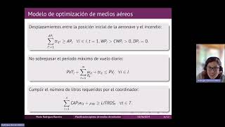 Planificación óptima de medios de extinción de incendios forestales