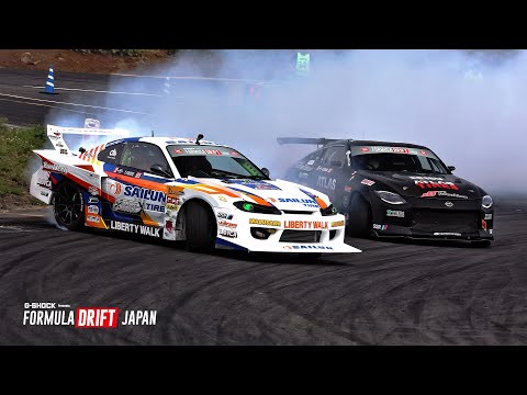 フォーミュラ・ドリフト・ジャパン 2024第2戦鈴鹿ツインサーキット 予選ドリフトライブ配信動画