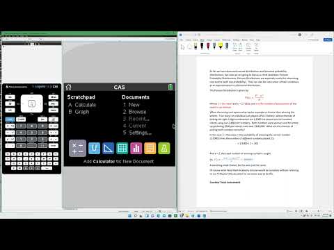 TI Nspire Poisson Distribution
