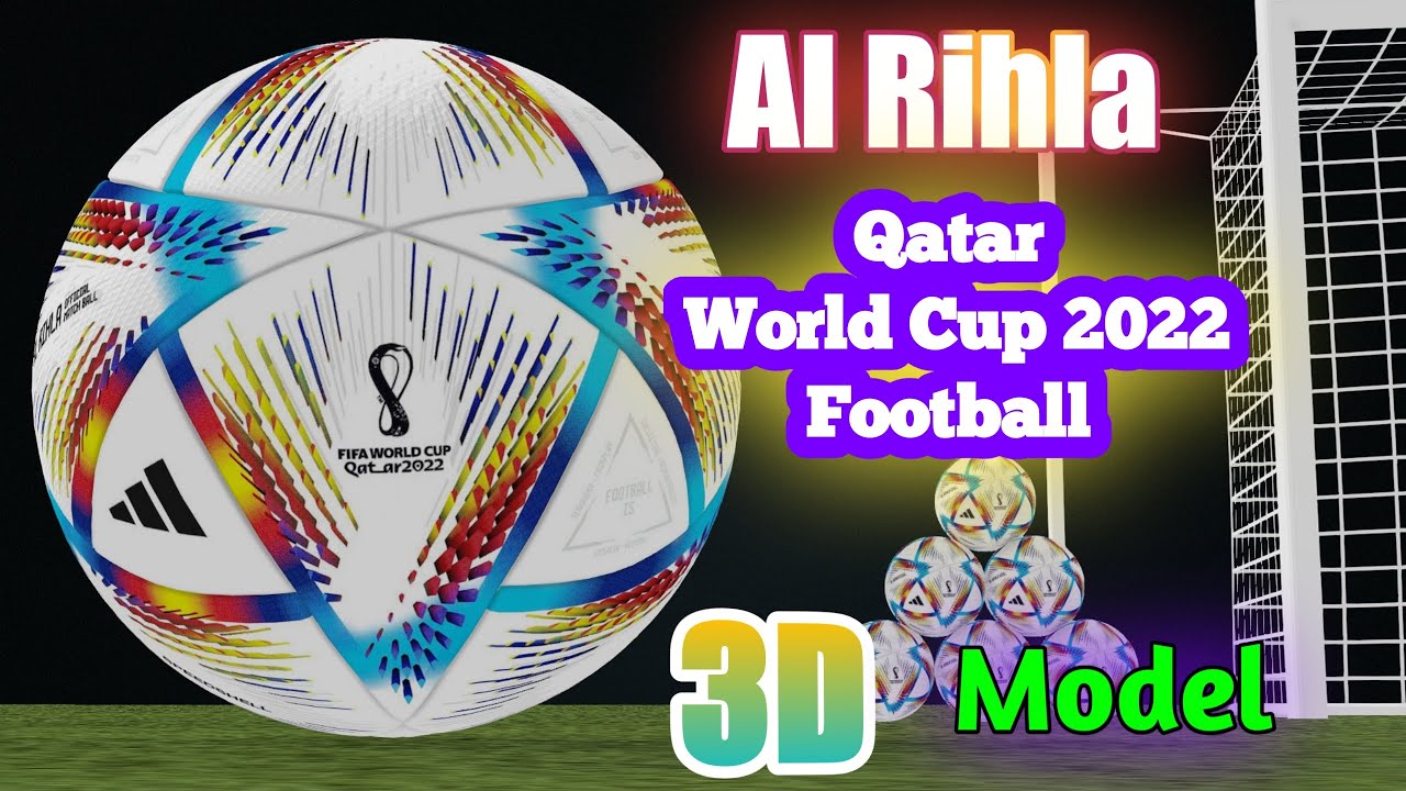 Al Rihla Adidas Official Qatar Fifa World Cup Ball 2022 3D Model