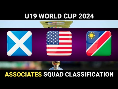 ICC U19 World Cup 2024 | Squad Analysis With Classification | Associates Special