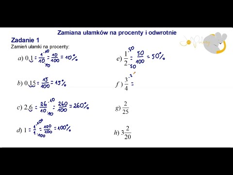 Converting fractions to percentages and vice versa
