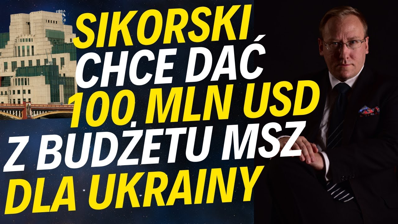 Sikorski chce przekazać Ukrainie 100 mln dolarów z budżetu MSZ | Reakcja Zełenskiego na plan Trumpa