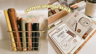 My Current Journal Stack: Traveler's Notebook, MD, The Diarist 📔 | Abbey Sy