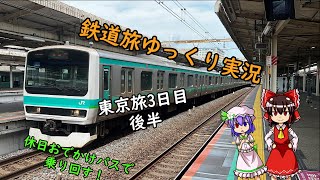 【鉄道旅ゆっくり実況】東京旅3日目後半