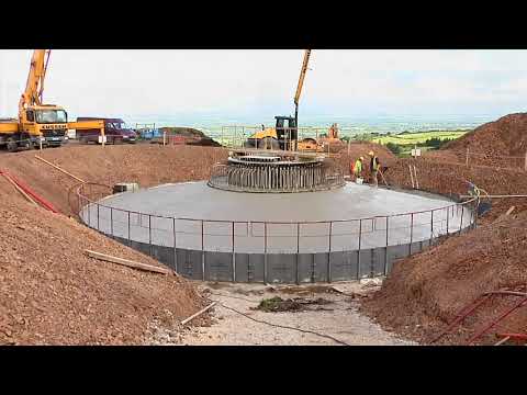 Construction of foundation for onshore wind turbine