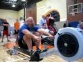 James D rows the 500 meters at RMRC's 2012 Mile High Sprints indoor rowing competition