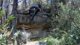 Video thumbnail of Problem 8 (Totxo Rossinyol), 5. Salvanebleau