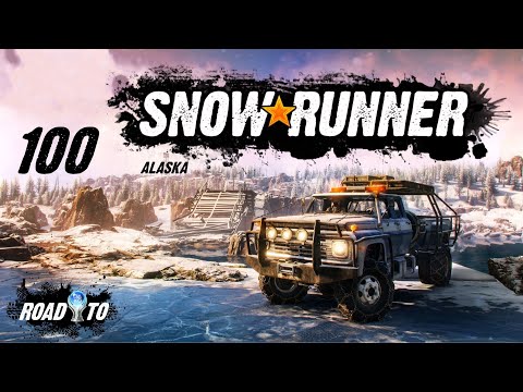 SNOWRUNNER ❑ 100 – VALLEY PIPELINE BUILDING RESTORATION ❌Road 2 Platinum❌ FULL GAMEplay Walkthrough