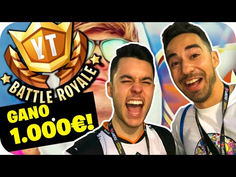 MATO A GREFG EN EL TORNEO PRESENCIAL 100 YOUTUBERS Y GANO 1000€ Y UN PC #YTBattleRoyale - Fortnite