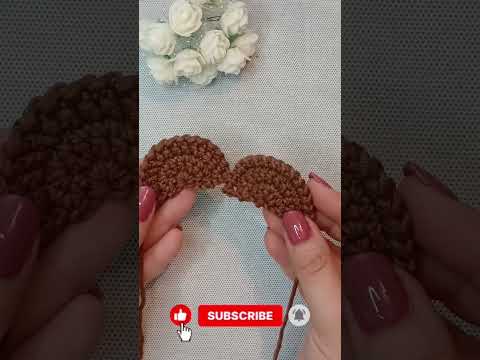 How to crochet bear ears? MK bear ears crochet