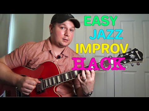 Easy JAZZ Improv HACK for hitting Chord Changes