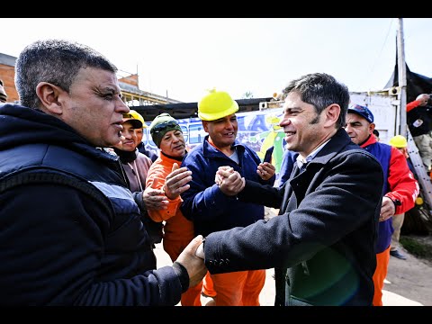 Después de la derrota electoral, Kicillof retomó las actividades en el Conurbano bonaerense