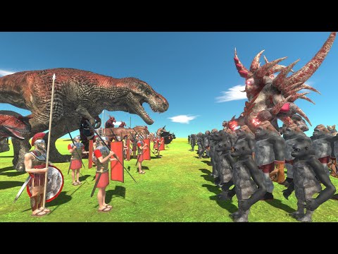 World War Goro - Red Team VS Mutant Primates - Animal Revolt Battle Simulator