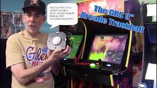 Showing the GRS 3" Arcade Trackball for NWT Golden Tee