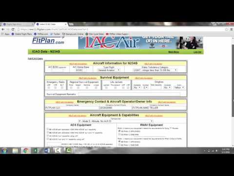How to Create a Flight Plan on FltPlan.com