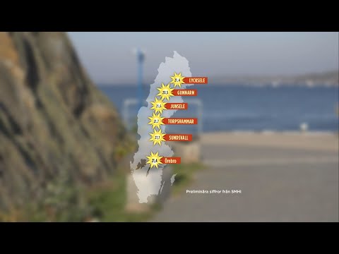 Oktoberrekord på många håll i landet - Nyheterna (TV4)