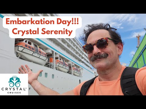 🚢 Time for Luxury - Crystal Serenity – Embarkation Day Vlog from Barbados! 🛳️🌴